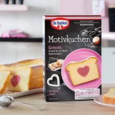 Motivkuchen Herz Dr Oetker Motivkuchen Herz Die Saftige Kasekuchen Backmischung Mit Einem Herz Aus Teig Mit Vanille Geschmac Kuchen Dr Oetker Kuchen Backen
