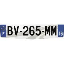 Que signifient les caractères ? Plaque Immatriculation Alu Premium 520 X 120 Mm Departement 976 Feu Vert