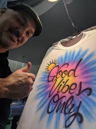 Stay Chilled Dude Positivevibes Airbrush Artists Airbrush T Shirts Custom Airbrushing Event