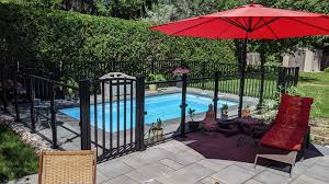 Fence is 22.5 inches tall, distance between posts is 61 inches and between each. Aquatineplus Pool Fencing Peak Products Canada