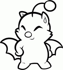 How To Draw A Moogle Final Fantasy Step 6 Final Fantasy Characters Guided Drawing Drawings