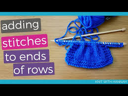 This is because the next step is learning how to knit a gauge swatch in the round. How To Add Knit Stitches At The End Of Row 2 Methods One For Each End Youtube