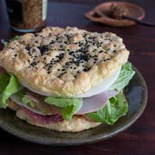 It's not really bread but a bread replacement. Sesame Low Carb Cloud Bread Healthy World Cuisine