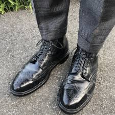 Alden Men S 4465h Wing Tip Boot Black Shell Cordovan Shell Cordovan Shoes Alden Shoes Cordovan Shoes