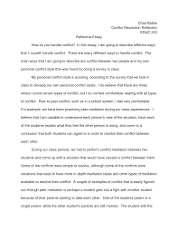 Why was i feeling so peaceful while walking down this beach? Http Users Manchester Edu Student Ccballee Profweb Conflict 20resolution 20reflection 20essay Pdf