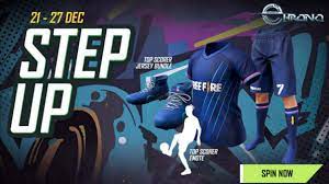 Jadi kode radeem free fire adalah sebuah kode dimana bisa kalian gunakan untuk mendapatkan sebuah hadiah dari pihak garena seperti diamond namun ada sebuah hal yang kalian harus ketahui bahwa untuk mendapatkan kode redeem free fire ini tidaklah mudah karena kalian harus berebut. Step Up Top Scorer Jersey Bundle Free Fire New Event Biharirockers Free Fire Redeem Code Today