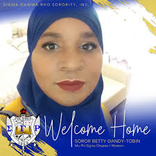 Welcome Home Soror Betty Gandy-Tobin! #SigmaGammaRho #SGRhoTurns97  #WelcomeHomeSGRho