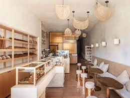 Bakery, dedicated gluten free facility, gluten free menu + 12 more. Commune Designs Gluten Free Breadblok Bakery With Creamy Interiors In 2020 Interior Gluten Free Bakery White Countertops