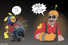 Need a octilery sentry here!. Pygir On Twitter A Collection Of Pokemon Tf2 Crossover Drawings Of Mine