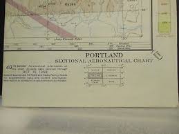 portland oregon vintage 1958 sectional aeronautical chart