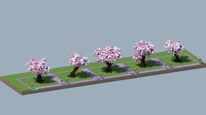 The shape of acacia trees fits perfectly with the new leaves, way better than birch trees. Cherry Blossom Trees Minecraft Projects Minecraft Designs Cherry Blossom Tree