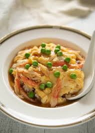 Crab Omelette On Rice Tenshinhan Recipetin Japan Recipe In 2020 Crab Recipes Imitation Crab Recipes Recipes