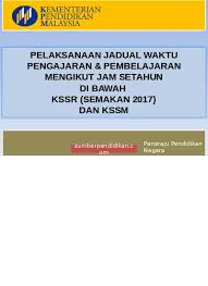 Peruntukan masa minima penjajaran kurikulum kskp dan kssm. Contoh Jadual Pdp Kssr Dan Kssm 2017 Dan Buku Panduannya