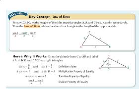 Properties Of Equality Properties Law Of Sines Chart