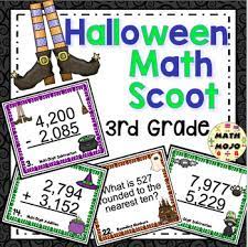 3rd Grade Halloween Activities 3rd Grade Halloween Math Scoot By Math Mojo