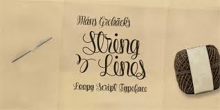 Designed to resemble the designer's own handwriting, while making it systematic and. String Line Script Font Befonts Com