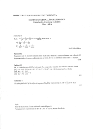 Subiect si rezolvare subiect dat sem.2 2008. Teste Probleme Exercitii Matematica Clasa A Vii A