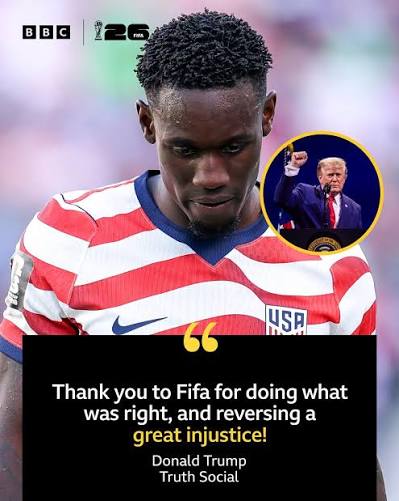 Donald Trump and Gianni Infantino