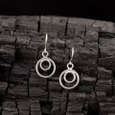 Einfache Silberohrringe Sterling Silber Creolen Small Etsy Creolen Einfache Si Sterling Silver Hoop Earrings Simple Silver Earrings Blue Crystal Earrings