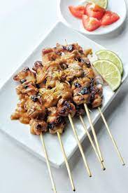 Indonesian Chicken Satay With Spicy Peanut Sauce Couple Eats Food Recipe Spicy Peanut Sauce Spicy Peanuts Food