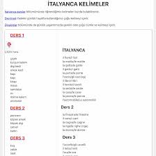 italyanca kelimeler italyanca kelimeler yabanci diller birdilbirinsan italya riga