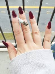 Study up on our guide to the nail treatment, from what to do before your appointment, to how to take care of your new nails. Coffin Matte Burgundy Acrylic Nails Nail And Manicure Trends