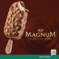Delectable cream ice cream and chocolate cookie crumbs covered in signature magnum white chocolate and crunchy cookie pieces. 24 May 2017 Onward 7 Eleven Magnum Ice Cream Promotion Sg Everydayonsales Com