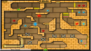 Fireboy should not touch water lakes, while watergirl must avoid lava; Watergirl And Fireboy Y8 Fireboy And Watergirl 1 The Forest Temple