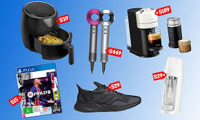Kmart is the undisputed champion of bargain buys and trendy homewares, but it also sells a snazzy retro espresso coffee machine for $89 (pictured), which has garnered rave reviews online. Ebay Australia Plus Weekend Launches Sale On Popular Brands Including Dyson Adidas And Samsung Daily Mail Online