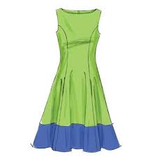 M6741 Misses Women S Petite Lined Dresses Easy Sewing Dresses Fit N Flare Dress Dress Sewing Patterns