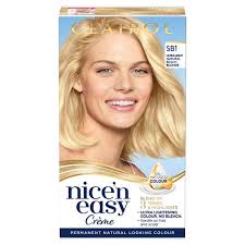 Bleach causes dry hair, breakage, and frequent visits to the salon. Clairol Nice N Easy Ultra Light Natural Blonde Beach Sb1 Hair Dye Tesco Groceries