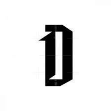 You often will find the same problem: 1d Or D1 Monogram Icon Logo