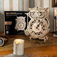 Check spelling or type a new query. Rokr Lk503 Diy Mechanical Owl Clock