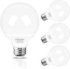 G25 Globe Led Bulbs Vanity Light Bulb 60 Watt Equivalent Comzler Bathroom Light Bulbs 5000k Daylight 900lm Makeup Mirror Light For Bedroom E26 Medium Screw Base 9w Non Dimmable Pack Of 4