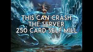 250 card self mill deck the mad man actually did iit mtg arena original decks