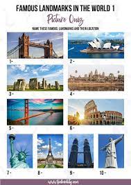 This conflict, known as the space race, saw the emergence of scientific discoveries and new technologies. Best Famous Landmarks Picture Quiz 120 Questions And Answers Beeloved City