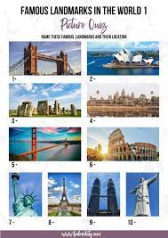 Instantly play online for free, no downloading needed! Best Famous Landmarks Picture Quiz 120 Questions And Answers Beeloved City