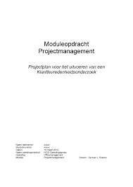 Voorbeeld Moduleopdracht Projectmanagement Moduleopdracht Projectmanagement Projectplan Voor Het Studeersnel