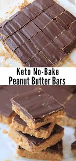 Best No Bake Keto Peanut Butter Chocolate Bars Recipe Keto Dessert Recipes Peanut Butter Chocolate Bars Keto Recipes