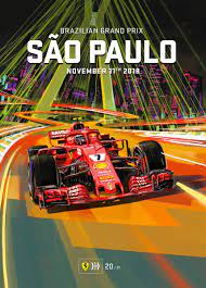 20 21 2018 Vintage Racing Poster Grand Prix Posters Brazilian Grand Prix