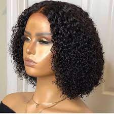 Carina 5x5 150 Density Closure Lace Wigs Brazilian Human Hair Bob Wigs With Baby Hair Human Hair Lace Wigs Wig Hairstyles Curly Human Hair Wig
