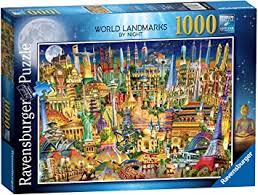 Wonderful world of disney 1. Ravensburger 19843 World Landmarks At Night Jigsaw Puzzle 1000 Pieces Amazon De Toys Games
