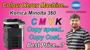And we also service t hem , fix them and supply their parts, toners etc. Konica Minolta Bizhub C220 C280 C360 Colour Xerox Machine Price In India Cmyk Printing Machine Youtube