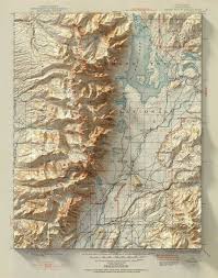 3d Elevation 1899 Usgs Grand Teton Map By Scott Reinhard Map Artwork Vintage Maps Digital Shadow