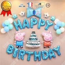 Maybe you would like to learn more about one of these? Kit Decoration Joyeux Anniversaire Peppa Pig Patisserie Gateau 1 An Fille Garcon Bebe Fete Rose Banniere Happy Birthday Ballons Cdiscount Maison