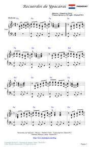 This is accomplished by the slow and melancholic rhythms and melodies used in the songs. Partitura De Recuerdo De Ypacarai Guarania Del Paraguay Tradebit
