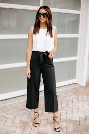 Black And White Pants Outfit Ideas Pin On 9 To 5 Flair