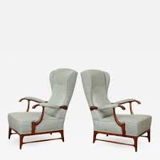 Paolo Buffa Pair Of Mid Century Wingback Arm Chairs By Paolo Buffa Chair Design Chair Armchair