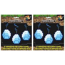 Cool minecraft party theme decorations ideas | best & creative party decorations ideas if you believe home made is real. Minecraft Hanging Decorations Minecraft Birthday Party Decorations