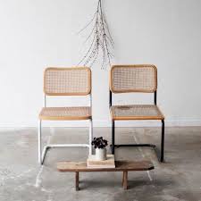 Vintage Marcel Breuer Chair Wicker Dining Chairs Cane Dining Chairs Reclaimed Wood Dining Table